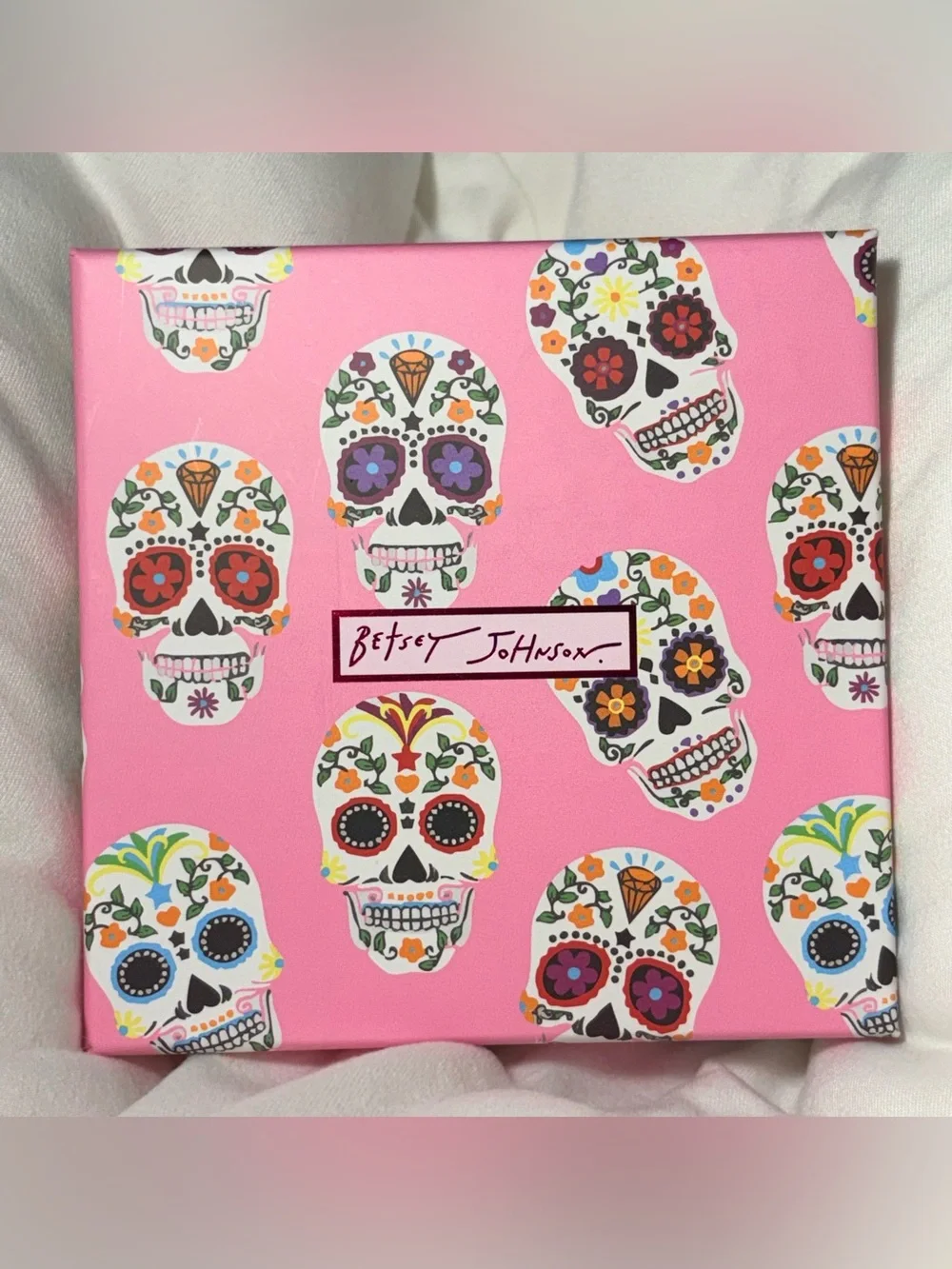 Betsey Johnson Multicolor Sugar Skull Day Of The Dead Brooch NWT